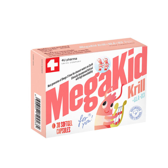 MEGAKID KRILL+GLA+D3 - 4U pharma