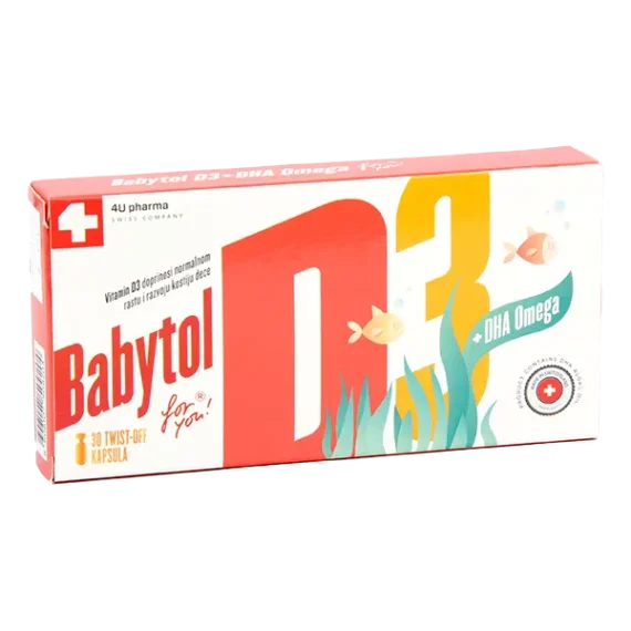 Babytol D3+DHA Omega 3 30 kapsula