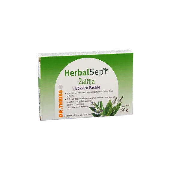 Dr.Theiss Herbal Sept žalfija i bokvica 24 pastile