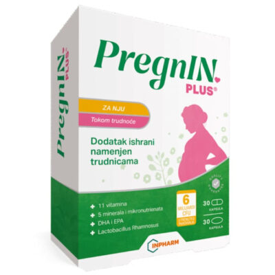 PregnIN plus, tokom trudnoće, 30+ 30 kapsula